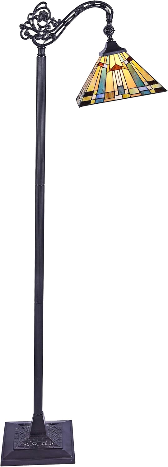 Chloe Lighting Kinsey Tiffany-Style 1 Light Reading Floor Lamp 11