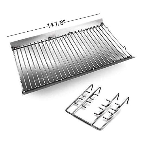 Hongso 14 7/8 Inches Fire Grate Hanger & Ash Drip Pan for Use with Char-Griller 5030 2-Burner Gas & Charcoal Grill, Replacement Parts Chargrill Ash Pan (APC507)