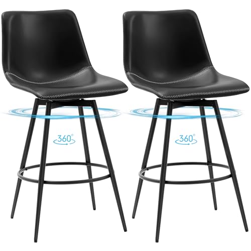 Swivel Counter Height Bar Stools, Armless 26