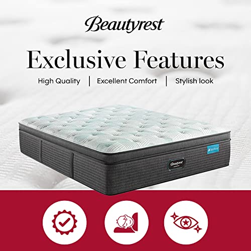 Beautyrest BR800 Firm Gel Memory Foam Mattress - 11.5 Inch Queen Size Mattress - Firm Mattress with Hybrid Innerspring, Comfort Foam and Gel Memory Foam for Comfort and Support - Queen Mattress Only
