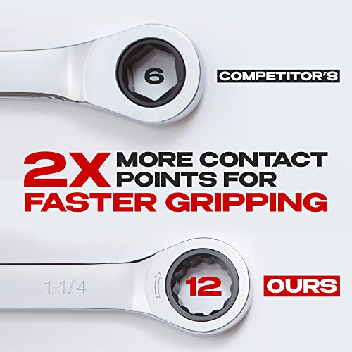 Jaeger 19 mm TIGHTSPOT Ratchet Wrench with Precision Movement and Hardened, Polished Steel for Projects with Metric Tight Spaces