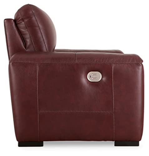 Signature Design by Ashley Alessandro Modern Power Recliner with Adjustable Headrest, Red
