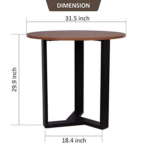 KithKasa Round Dining Table Set, 31.5
