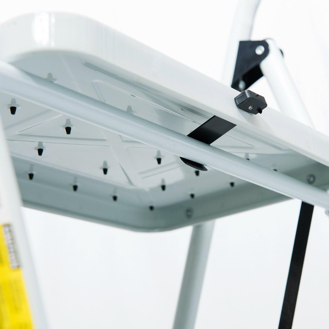 Good Life EN131 Folding 3 Step Ladder Home Depot Steel, Lightweight 300 lb Capacity with Hand Grip Anti-Slip and Wide Pedal