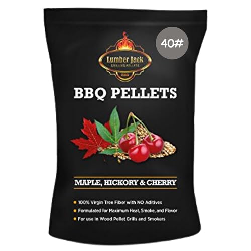 Lumber Jack Maple-Hickory-Cherry BBQ Grilling Wood Pellets, Competition Blend (120)