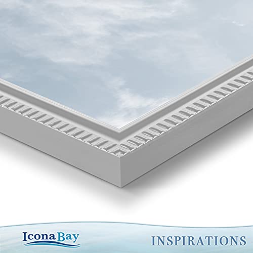 Icona Bay 8x10 Picture Frames (White, 12 Pack), Beautifully Detailed Molding, Contemporary Picture Frame Set, Wall Mount or Table Top, Inspirations Collection