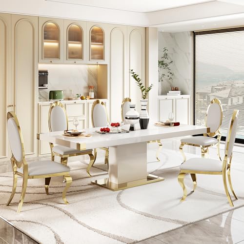 Modern Dining Table Set for 8 People,78