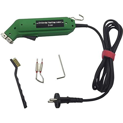 JIADING 110V 60W Electric Hot Knife Ribbon Rope Cutter Melting Fabric Cloth PVC Rope Nylon Rope Healing Cutting Kit (Cutter)