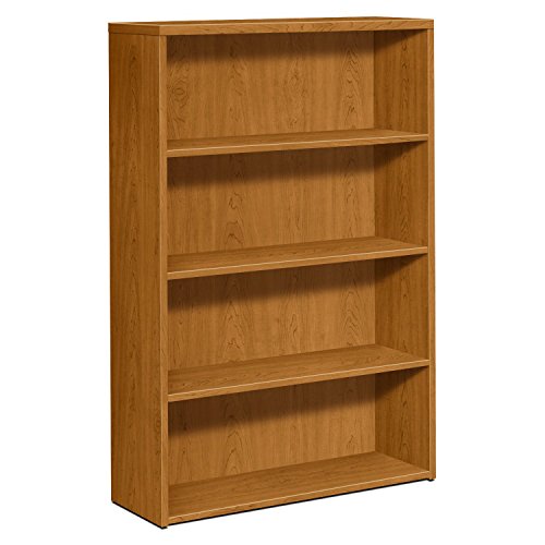 HON 10500 Series Laminate Bookcase, Four-Shelf, 36w x 13.13d x 57.13h, Mahogany