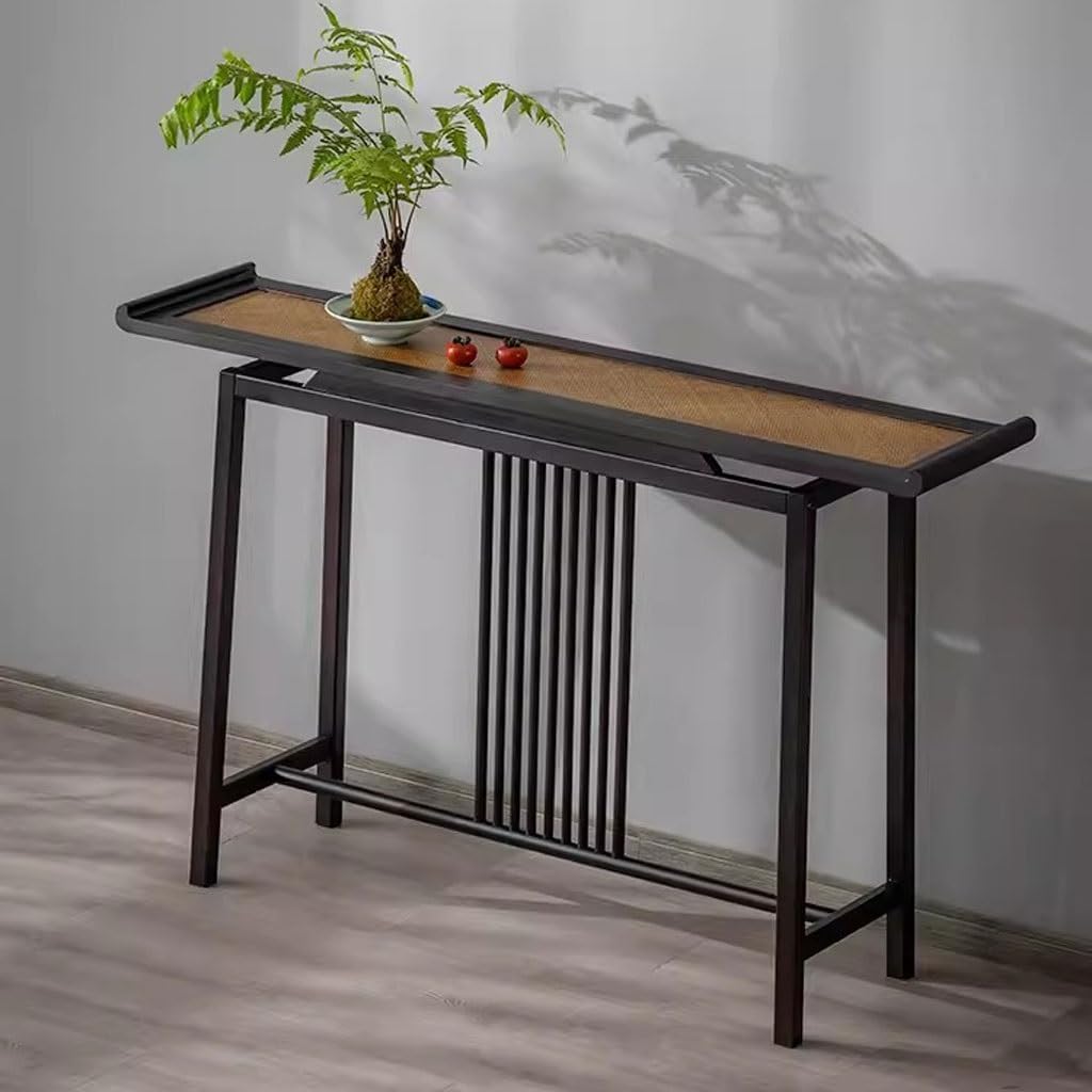 Mandir for Home Chinese-Style Entrance Table, Home Viewing Table, Antique Simple Buddha Table, Home Buddha Display Table Buddhist Altar