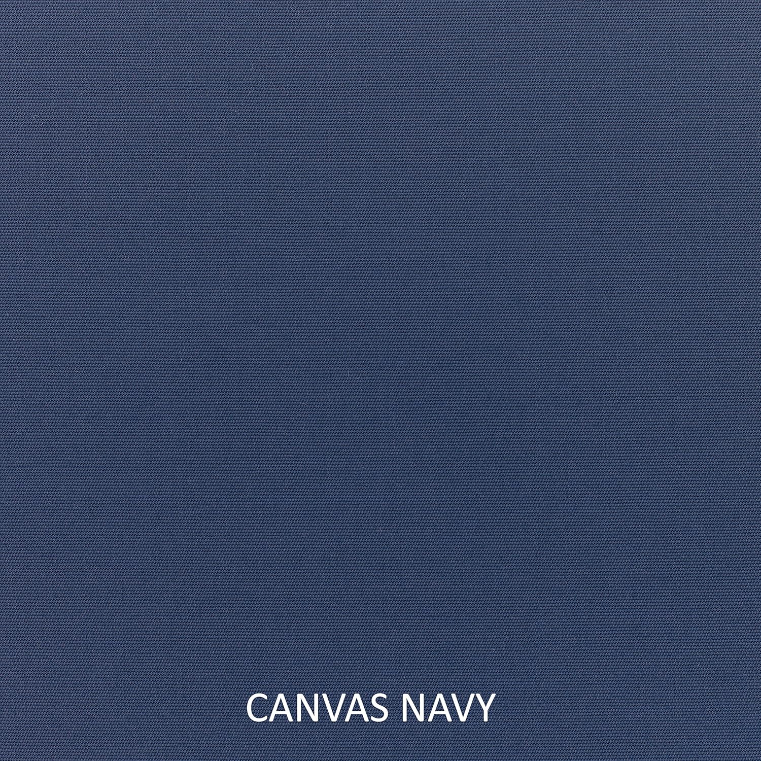 Mozaic Sunbrella Indoor/Outdoor Cushion Corded Chair Pad Set, 2 Count (Pack of 1), Canvas Navy/Canvas Natural