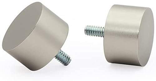 Ivilon Drapery Window Curtain Rod - End Cap Style Design 1 Inch Pole. 72 to 144 Inch Color Satin Nickel