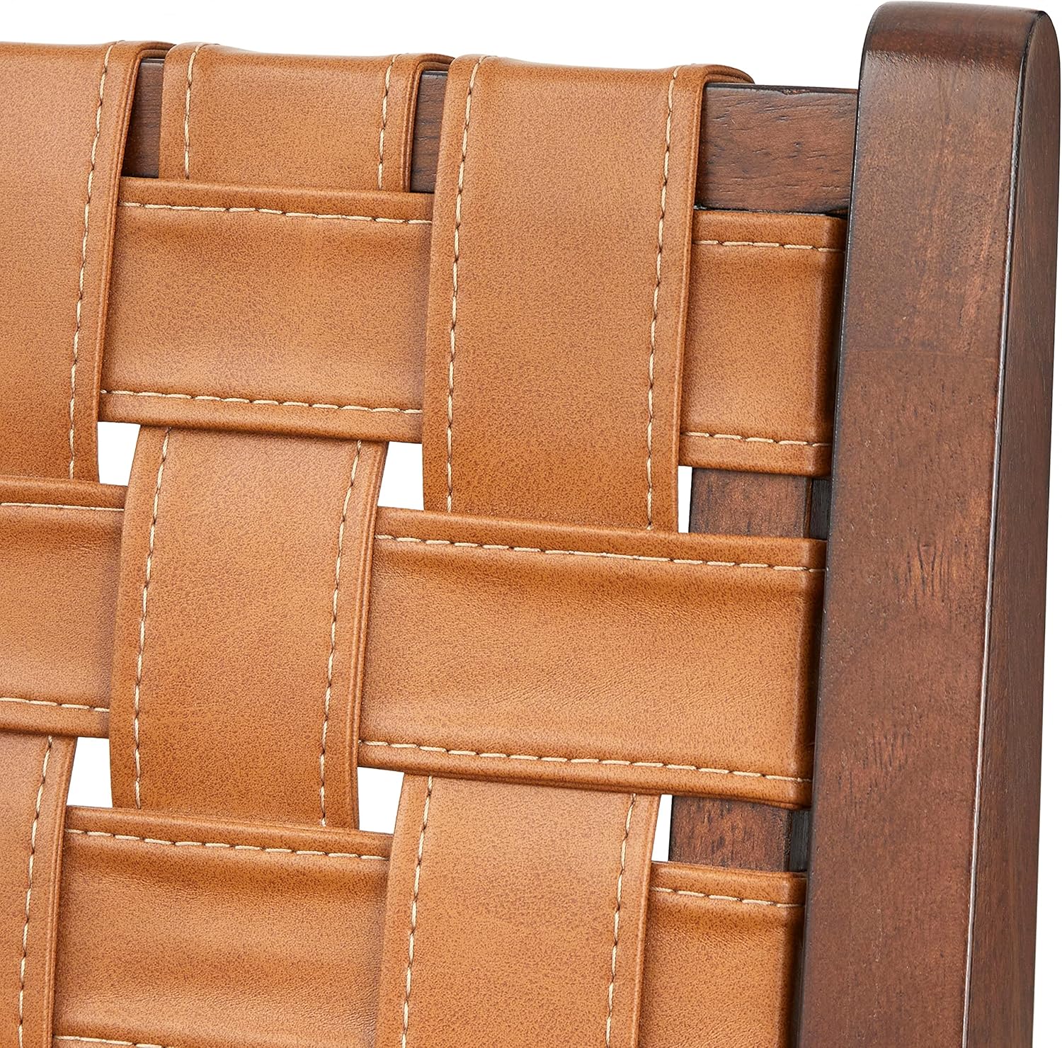 Brady Solid Wood Woven Dining Chair (Set of 2) White