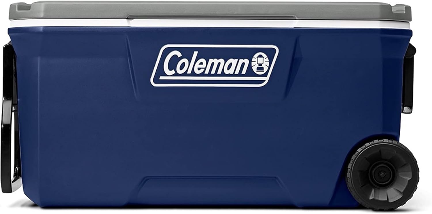 Coleman 100-Quart Wheeled Cooler and 4-Can Camp Chair Bundle