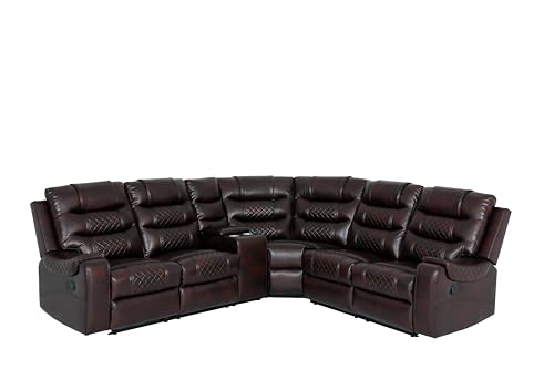 Sofas, 2 Recliner Seat, Brown
