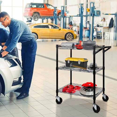 3 Tier Heavy Duty Rolling Utility Cart,18