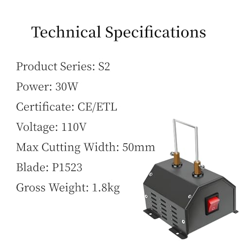 Electric Bench Rope Cutter Hot Knife Nylon Webbing Braid Fabric Belting Ribbon Thermal Cutting Tool 30W (Heat cutter)