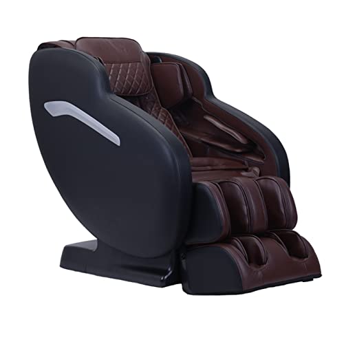 Infinity Aura Full Body Zero Gravity Massage Chair Air Compression, Space Saving Technology, Lumbar Heat, and Decompression Stretch Black with Brown