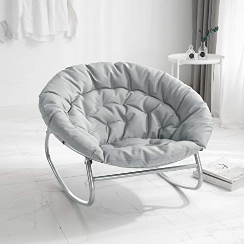 Rocking Saucer Chair, Grey