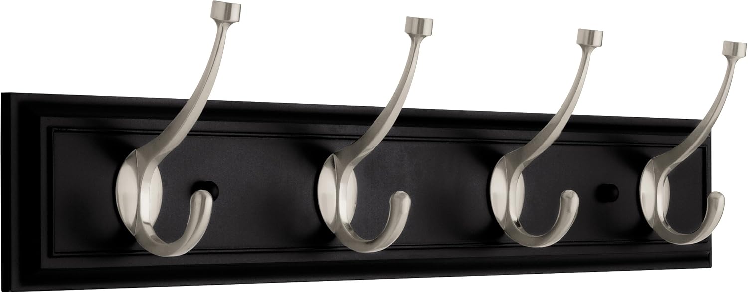 Liberty 129852 Four Hook 27-inch Wide Hat and Coat Rail/Rack