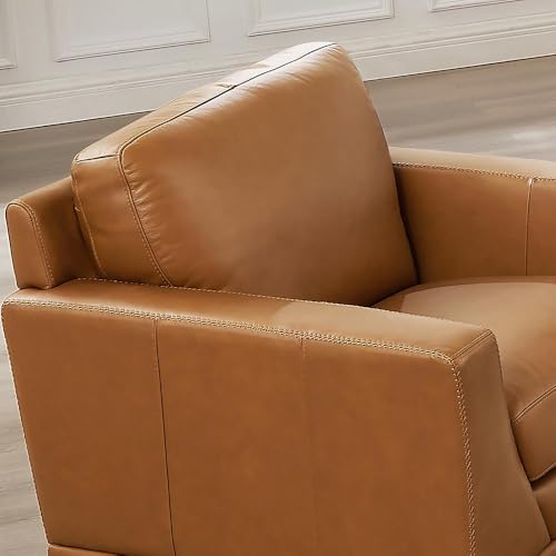 Hydeline Soma Top Grain Leather Chair, Cognac Brown