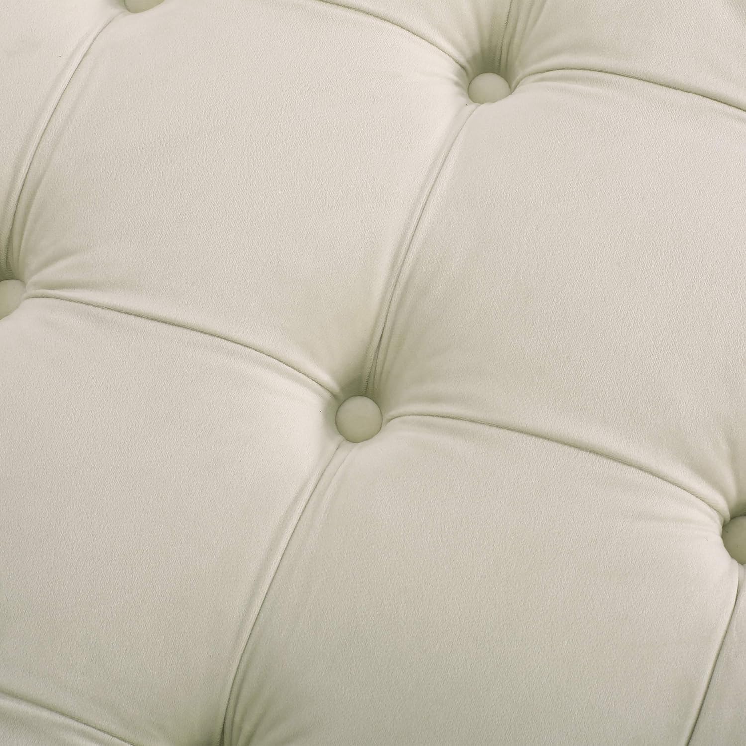 Christopher Knight Home Sabina Round Tufted Velvet Ottoman, Beige