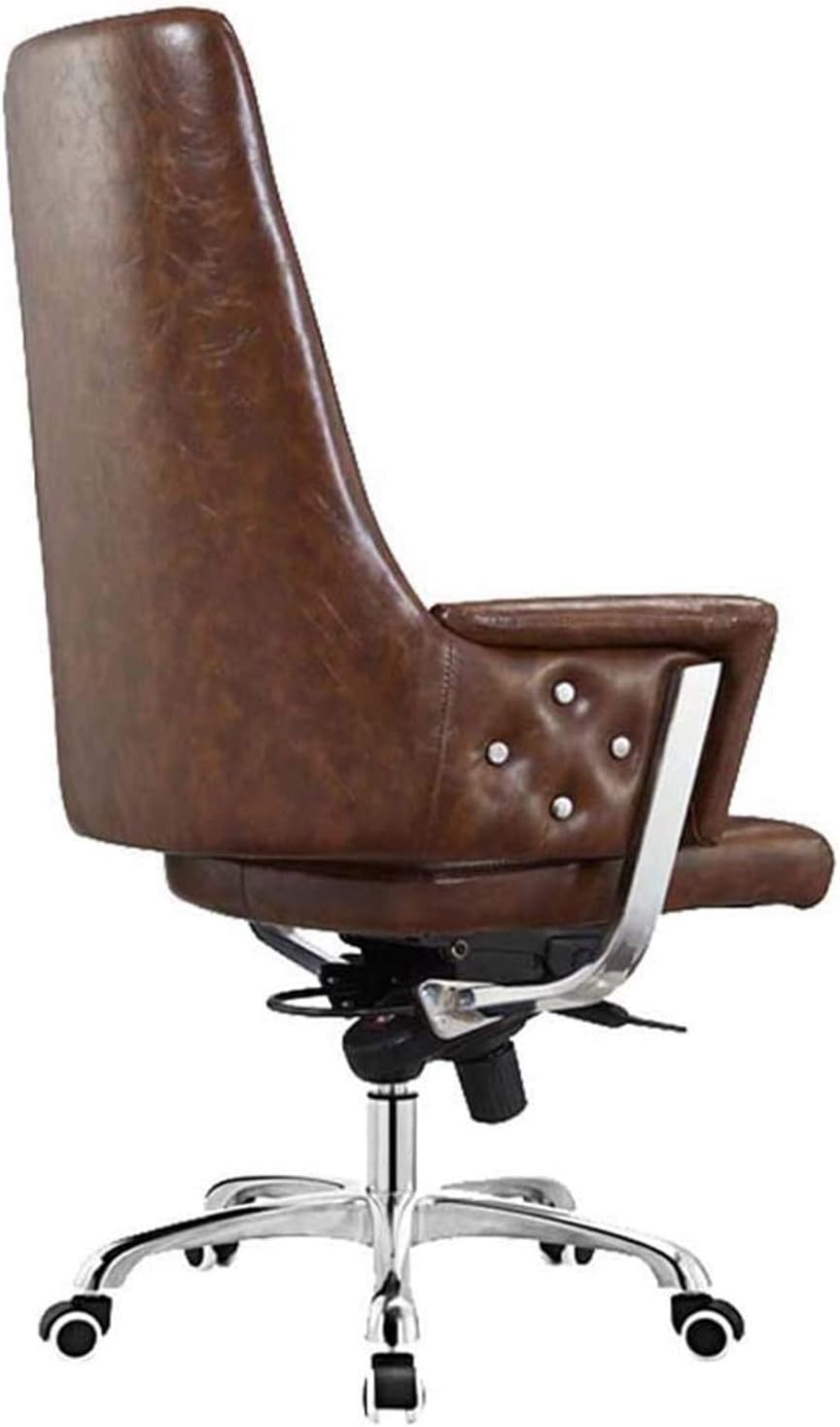 Boss Chair Leather Office Chair with Armrest High Back Classic 360 Degrees Rotation Adjustable Height Executive Chair Computer Desk Chair for Office Home Use