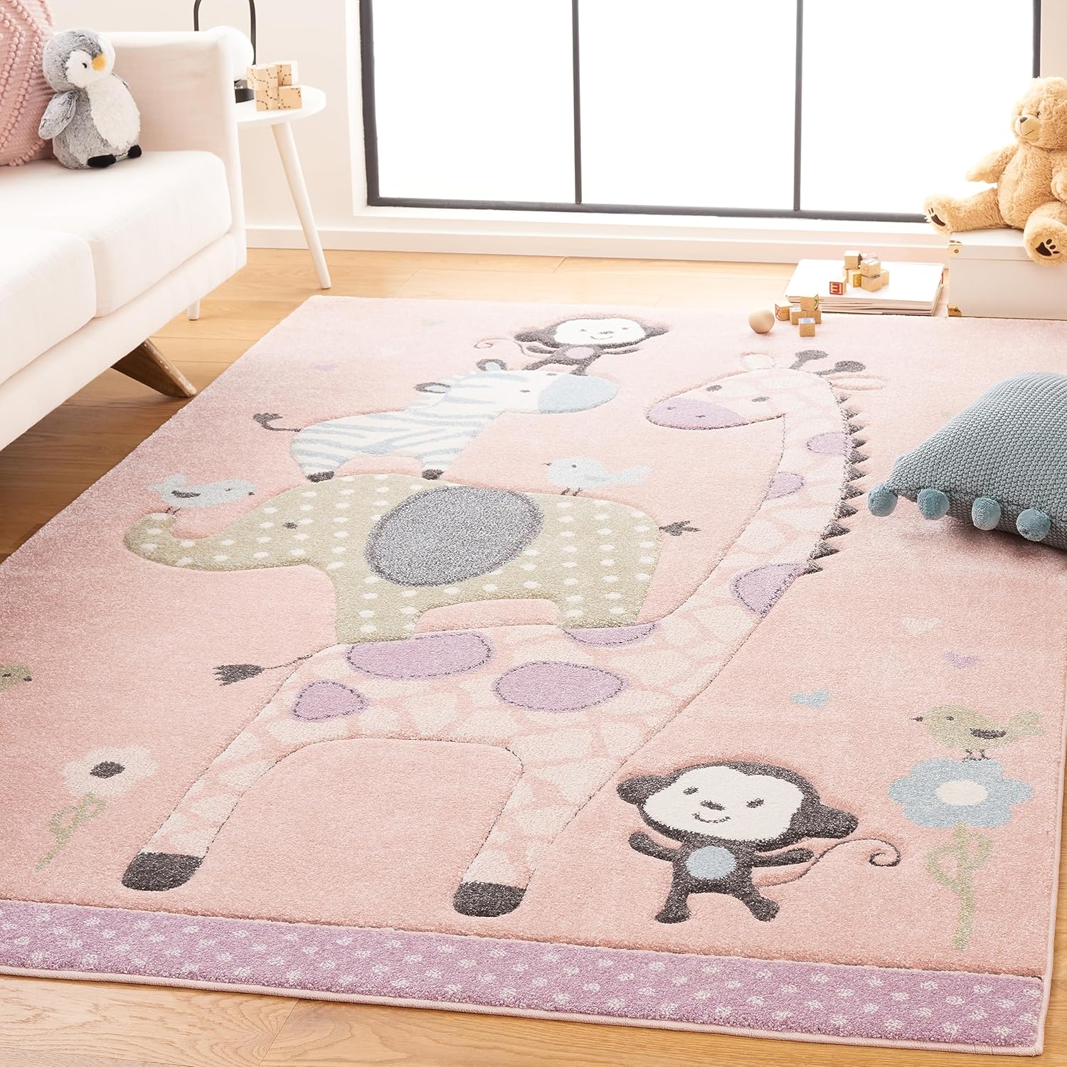 SAFAVIEH Carousel Kids Collection Area Rug - 5'3