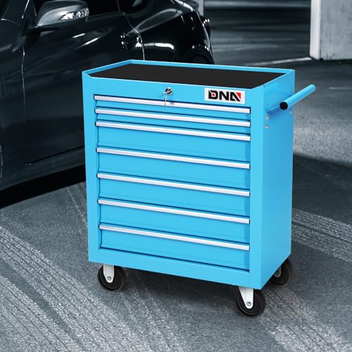 DNA MOTORING TOOLS-00263 5-Drawer Plastic Top Rolling Tool Cabinet with Keyed Locking System,13