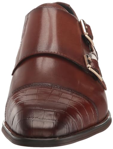 STACY ADAMS men's Pierson Cap Toe Double Monk Strap Loafer