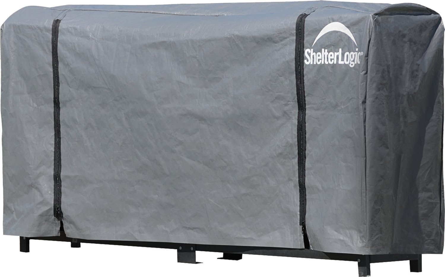 ShelterLogic Firewood Rack-in-a-Box Universal Full Length Cover for Firewood Storage Racks, Fits Most 8-Feet Firewood Racks