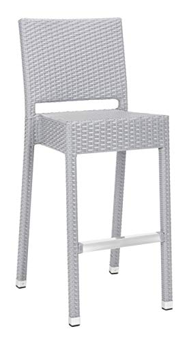 Safavieh FOX5201C Collection Bethel White Indoor/Outdoor Bar Stool, 0