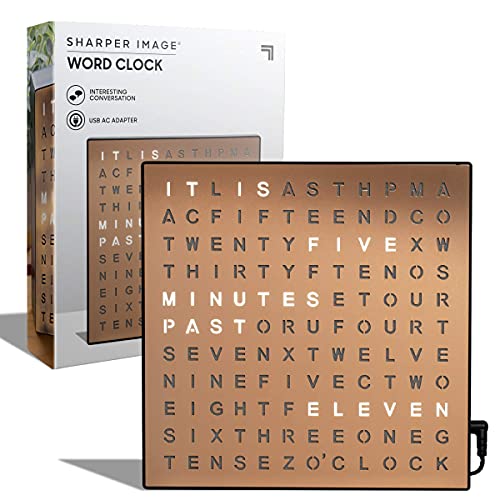 Sharper Image® LED Light-Up Word Clock [Amazon Exclusive] 7.75