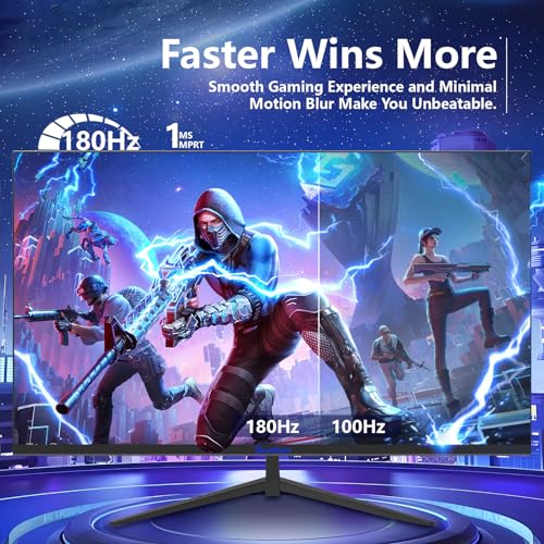 24 Inch Curved Gaming Monitor Full HD 1080P Frameless AMD FreeSync Eye Care DisplayPort HDMI Wall Mountable 250cd/m² Brightness 99% sRGB AMD FreeSync Flicker-Free Blue Light Filter