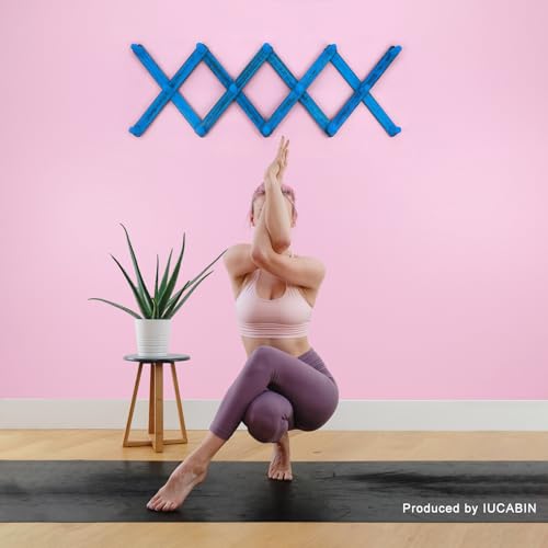 Wooden Accordion Wall Hanger Expandable Coat Rack Wall Mount Expanding Hat Rack for Wall Hanging Coat Hat Bag Jacket Scarf Purse Leash Towel