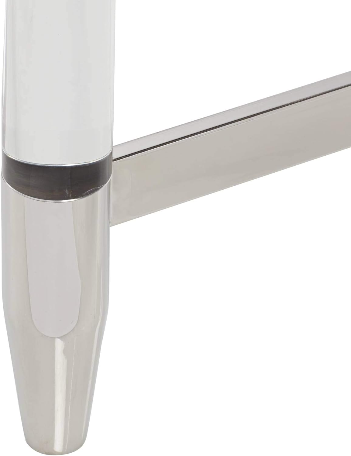 55 Downing Street Stefania Modern Silver Rectangular Console Table 50