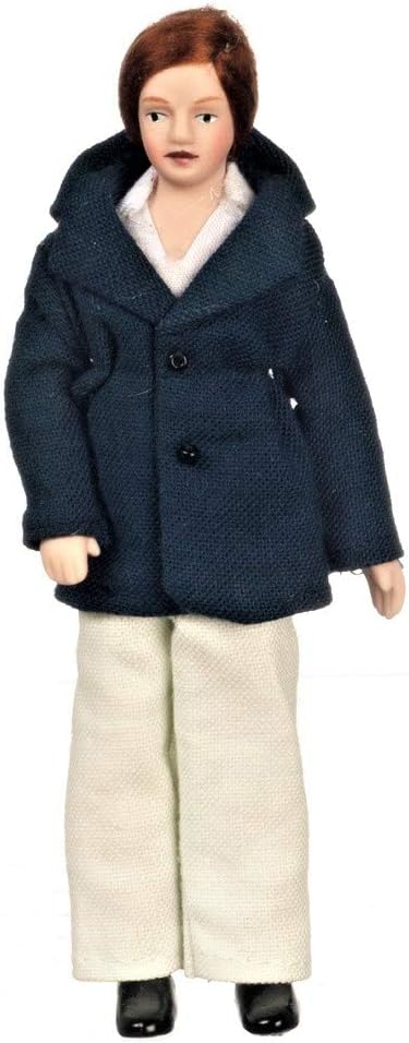 Aztec Imports, Inc. Dollhouse Miniature Doll Family, Modern Outfits, Set of 4 #G7672