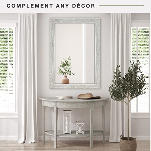 MCS Wall Mount 22x28 Inch Curvature, 27.5x33.5 Overall Size, Gray Woodgrain (66948) Mirror