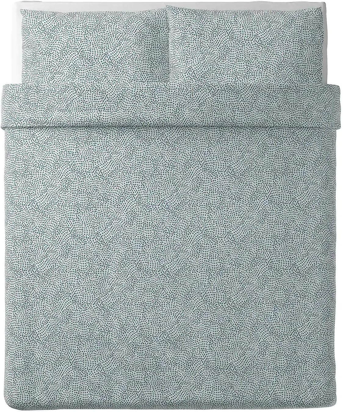 Tradkrassula Duvet Cover and Pillowcase(s) White/Blue Full/Queen (Double/Queen) 903.928.24