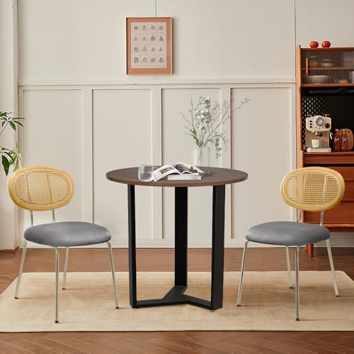 KithKasa Round Dining Table Set, 31.5