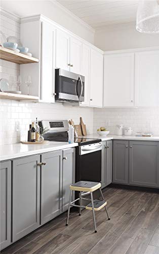 COSCO Stylaire Retro 1-Step Steel Step Stool, Yellow