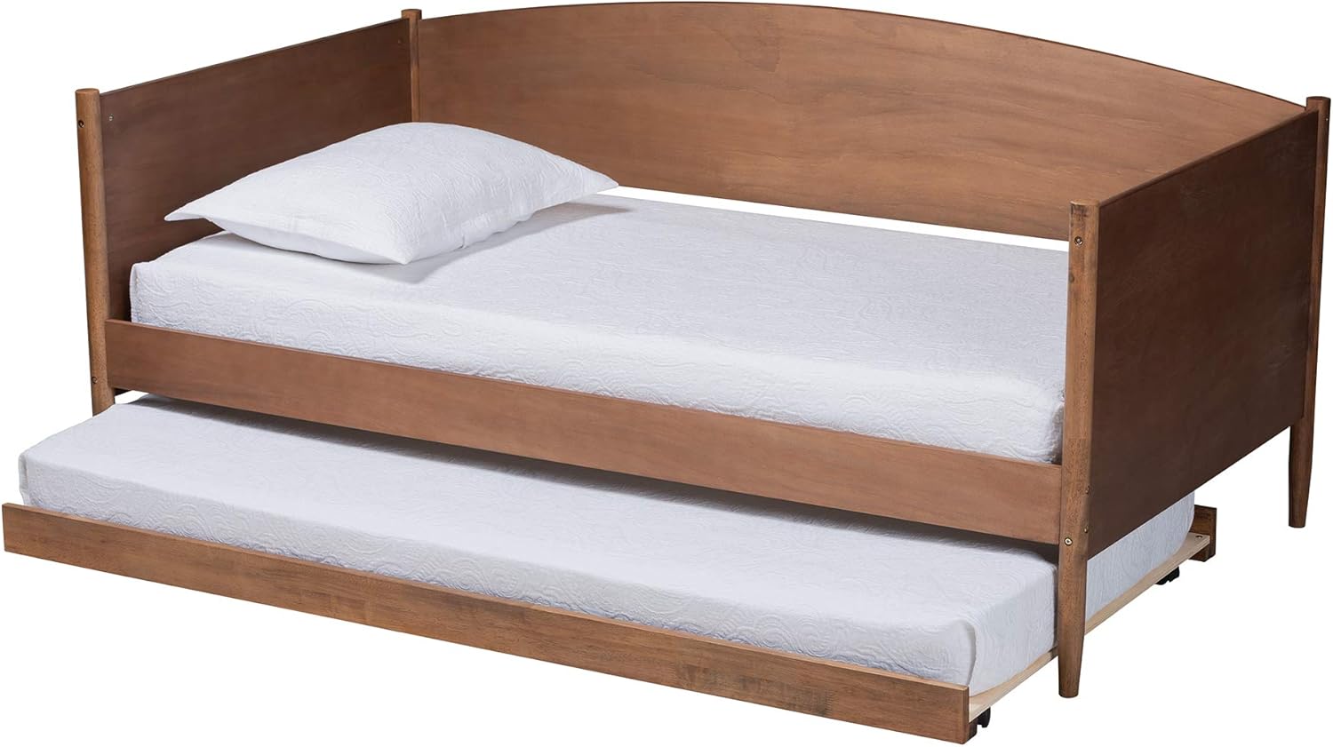 Baxton Studio Trundle, Single, Ash walnut