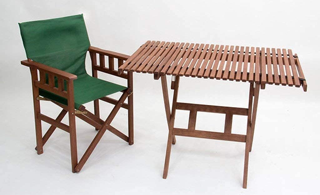 BYER OF MAINE, Pangean Campaign Bundle, Roll Top Table and Campaign Chairs, Green