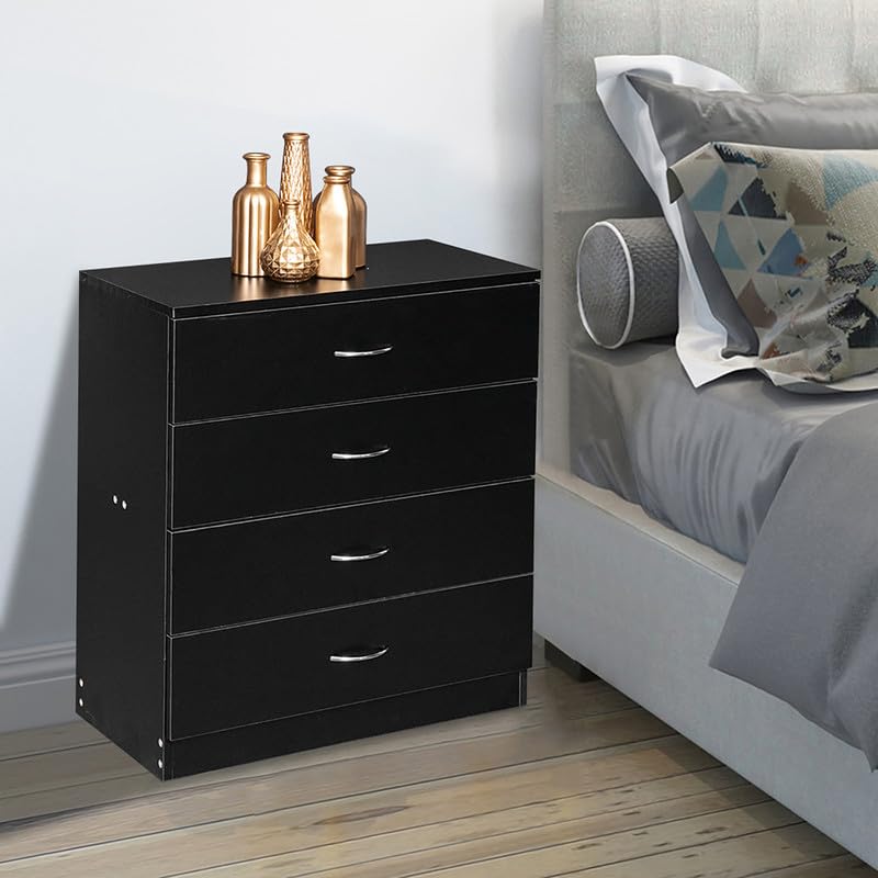 NOLLAM Nightstand with 3 Drawers,Modern Dresser,Dressers & Chests of Drawers Side Table Wood Top with Metal Handles 25.98