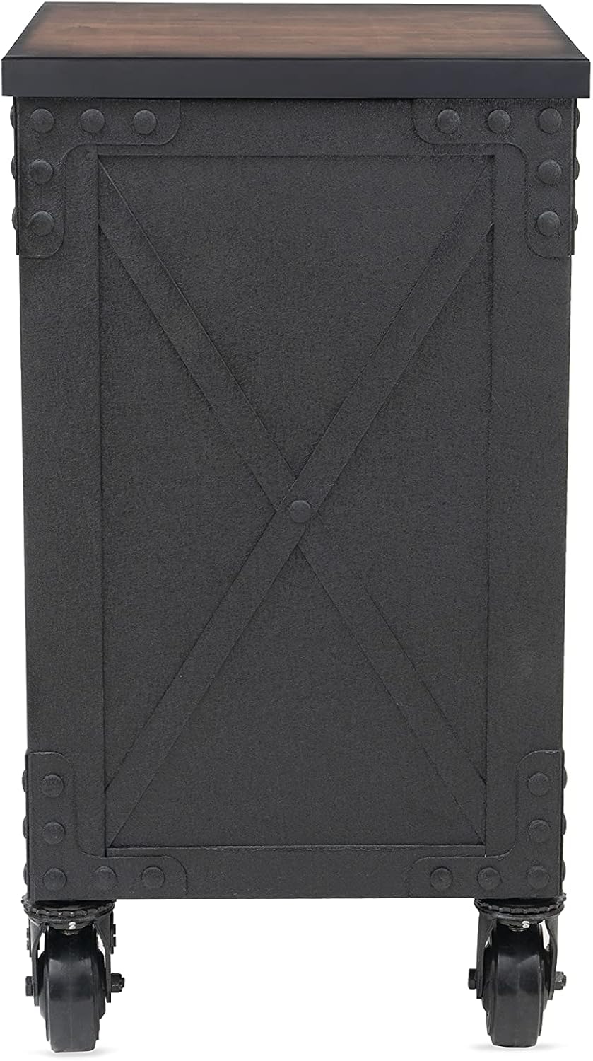 Duramax 48 in. 5-Drawers Garage Rolling Tool Chest with Dark Solid Wood Top