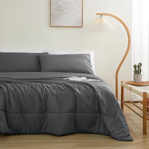 King Comforter/Blanket Sets - Beige,Natural Bamboo Viscose Fabric Soft and Smooth .3 Pieces,1 Cooling Breathable Skinfriendly Comforter(104