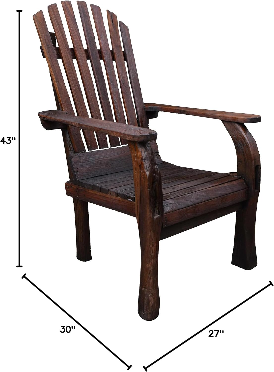 Reclaimed Teak Wood Adirondack Chair