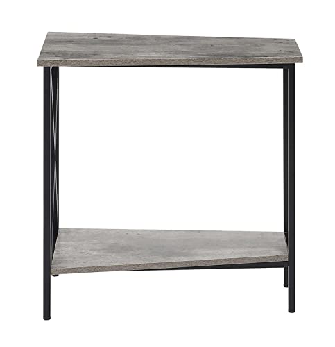 Convenience Concepts Tucson Wedge End Table, Faux Birch / Black