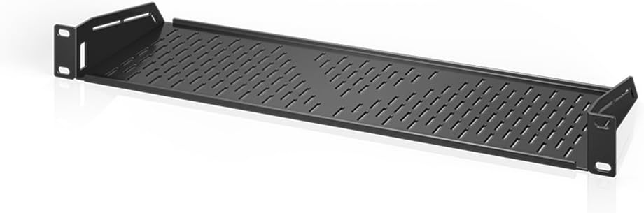 AC Infinity Vented Cantilever 1U Universal Rack Shelf, 6