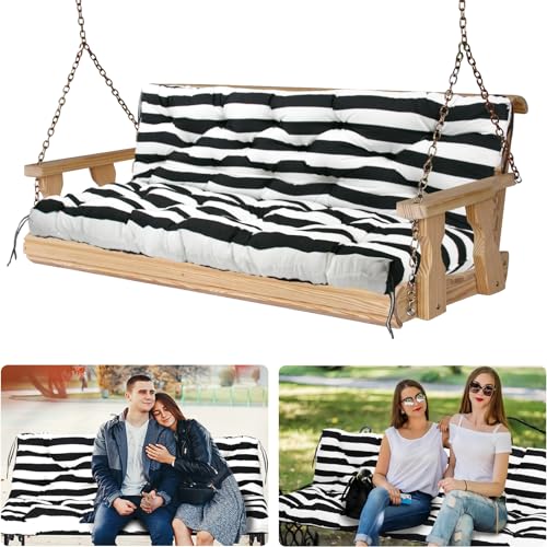 Porch Swing Cushions Outdoor 60 inch x 40 Swing Cushions 2-3 Seater Replacement Thicken 5